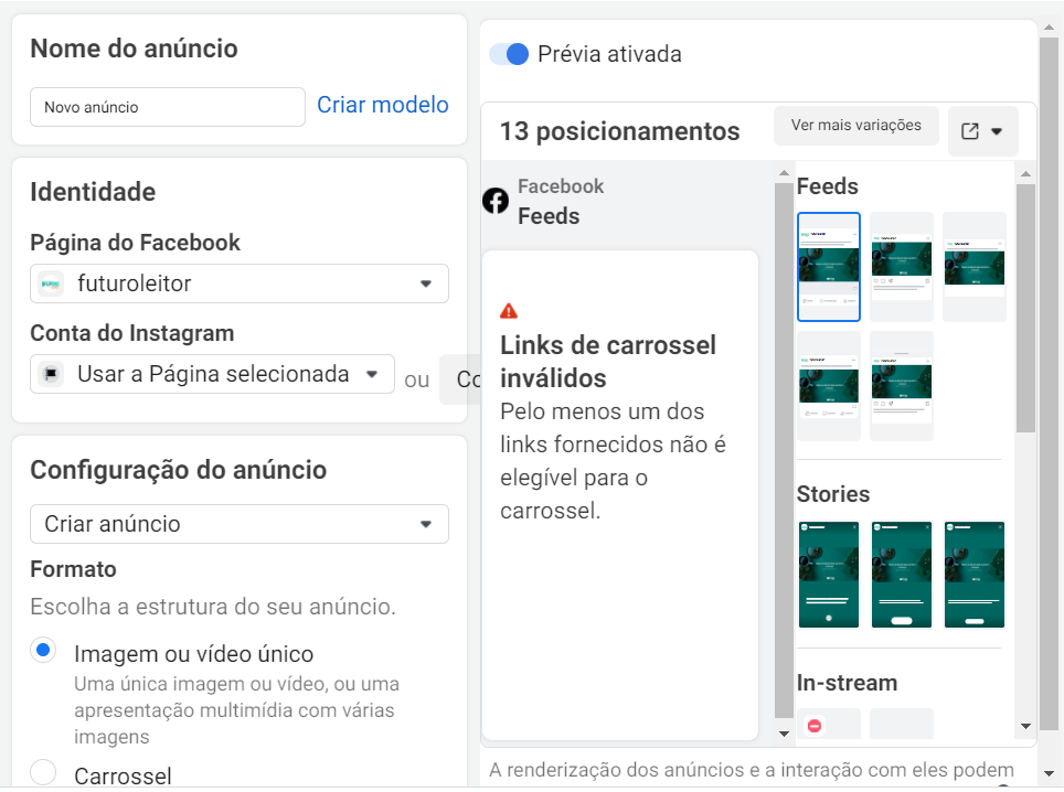 Etapa 5: Crie seus anúncios - como anunciar no Instagram