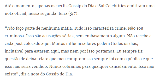 Gossip do Dia - mafia - digital