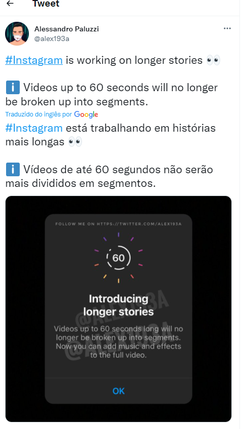 Stories de 60 segundos